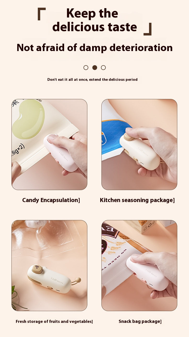 Usb Bag Sealer Portable Rechargeable Mini