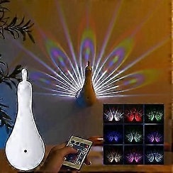 Peacocks Wall Lamp Colorful Ambient Lighting Modern