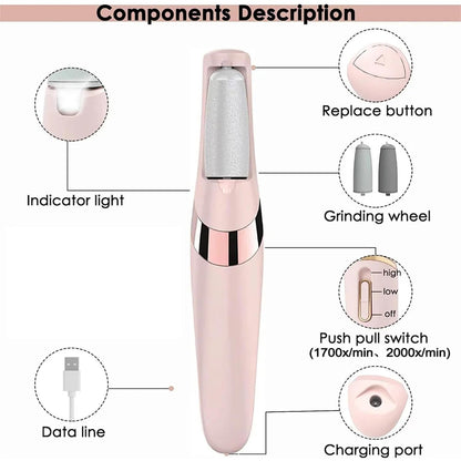 Electric Pedicure Foot File Callus Remover