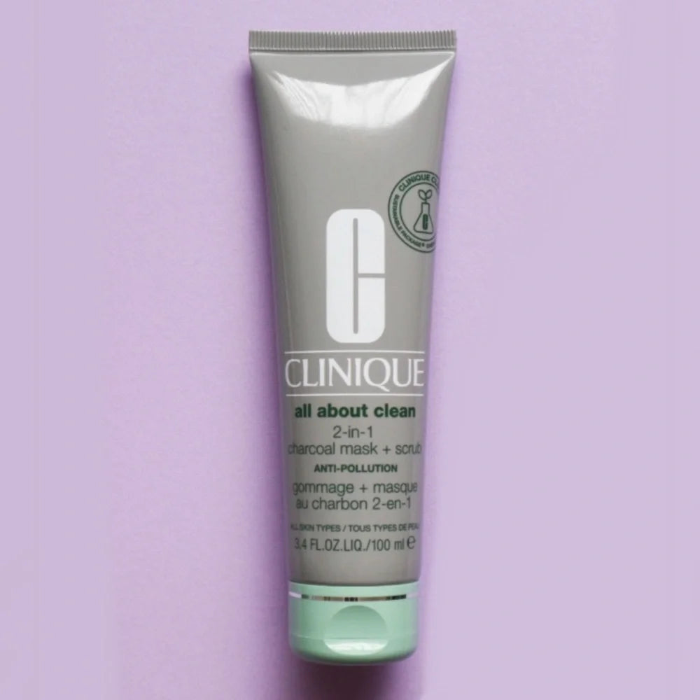 Clinique - All About Clean 2-in-1 Charcoal Mask + Scrub