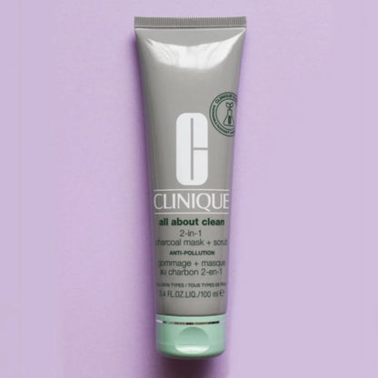 Clinique - All About Clean 2-in-1 Charcoal Mask + Scrub